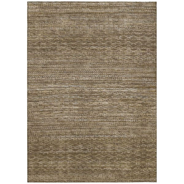 Chantille Machine Washable Indoor/Outdoor Abstract ACN2150 Chocolate 2 ft. 6 in. x 3 ft. 10 in. Area Rug