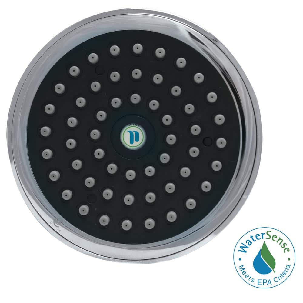 Chrome Medium Round Wall Mounted Rain Shower Head