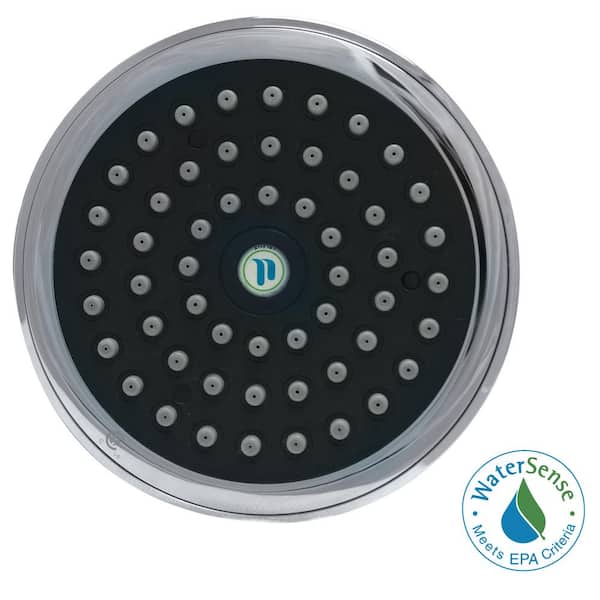Sava Spa 1-Spray with 1.75 GPM 4.4-in. Wall Mount Adjustable Fixed Shower Head in Chrome, (1-Pack)