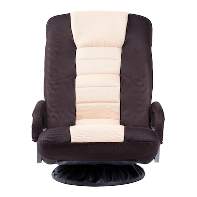 Brown Metal 7-Position Adjustable Rocker Gaming Chair