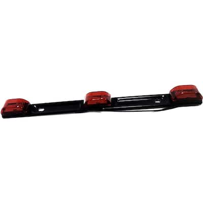 Red LED Clearance Identification Light Bar (Waterproof, Sealed and Stainless Steel Base, Truck/Trailer)