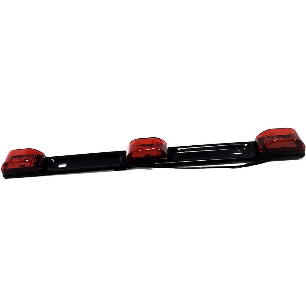 Red LED Clearance Identification Light Bar (Waterproof, Sealed and Stainless Steel Base, Truck/Trailer)