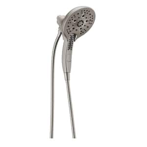 In2ition 5-Spray Patterns 2.5 GPM 6.25 in. Wall Mount Dual Shower Heads in Lumicoat Stainless