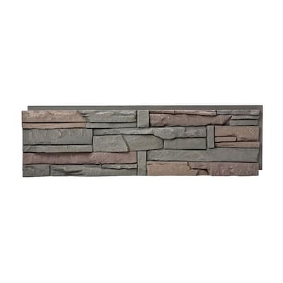 Stacked Stone Keystone 12 in. x 42 in. Faux Stone Siding Panel