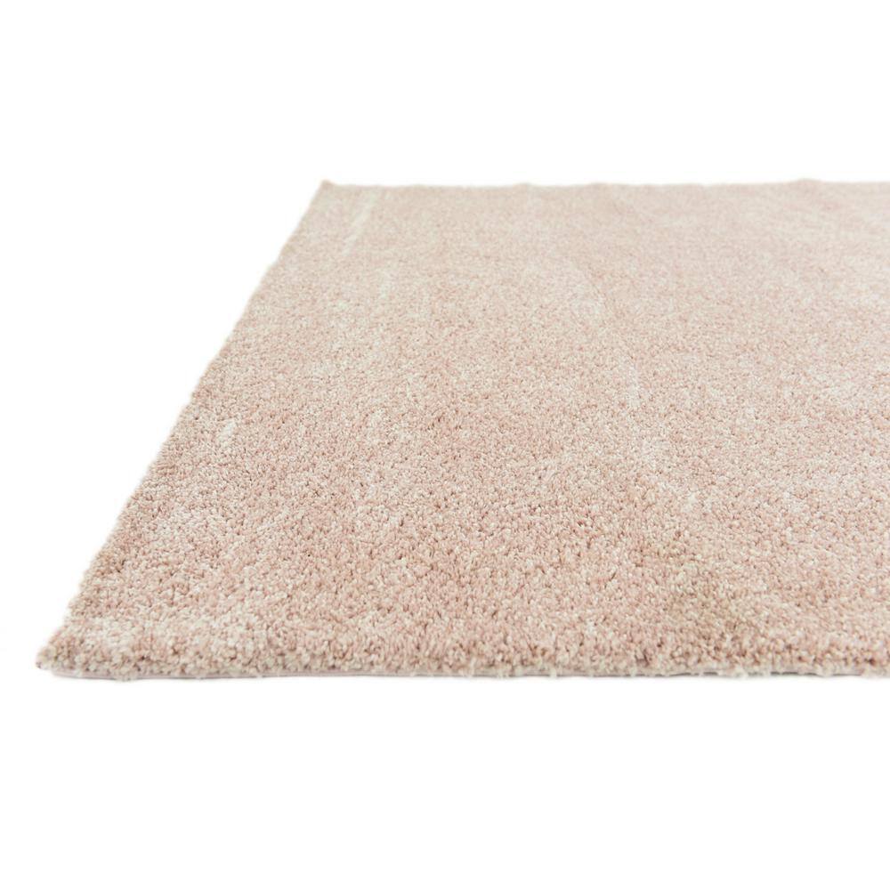Plush Pink Shag 8' x 10' Synthetic Easy-Care Area Rug