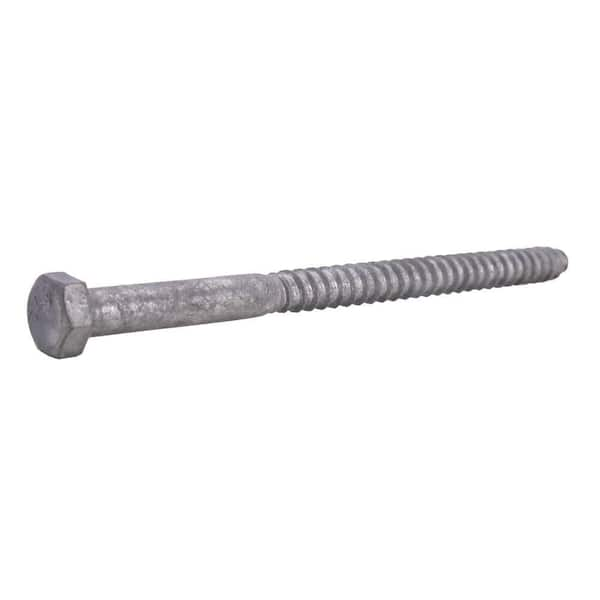 Everbilt 3/8 in. x 6 in. Hex Galvanized Lag Screw