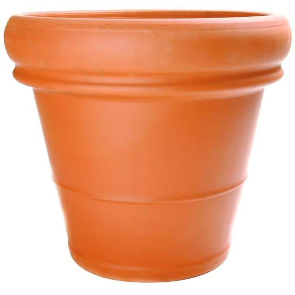 22 in. Extra Large Heavy Rimmed Terra Cotta Clay Pot