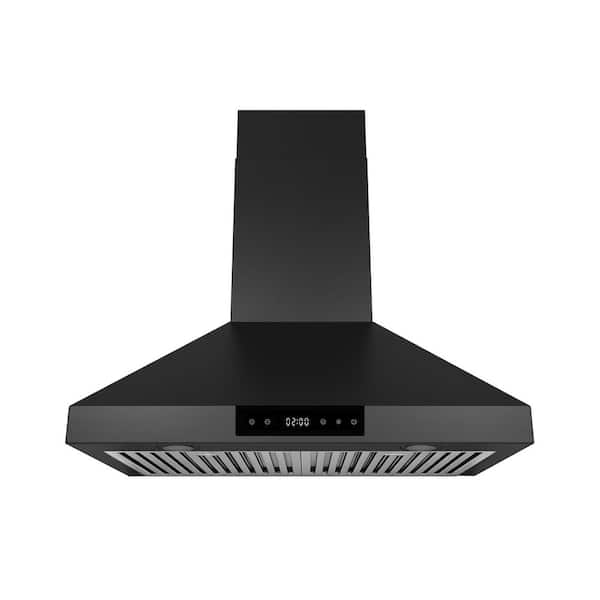 HAUSLANE 30 in. Convertible Wall Mount Range Hood with Changeable