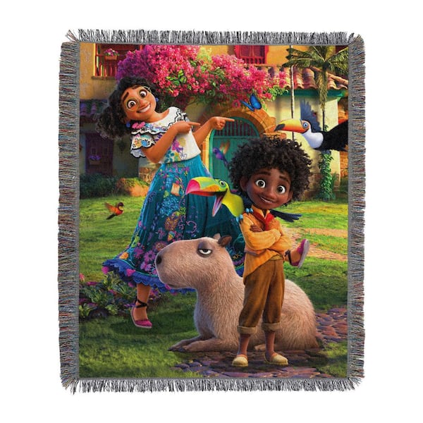 THE NORTHWEST GROUP Disney's Encanto Woven Tapestry Throw Blanket Friends Together