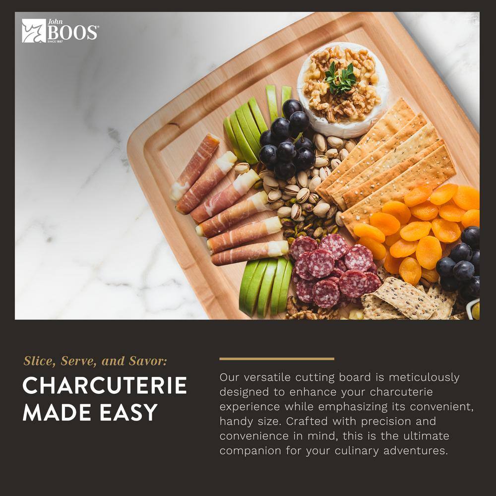 John Boos Reversible Maple Wood Cutting Board with Juice Groove
