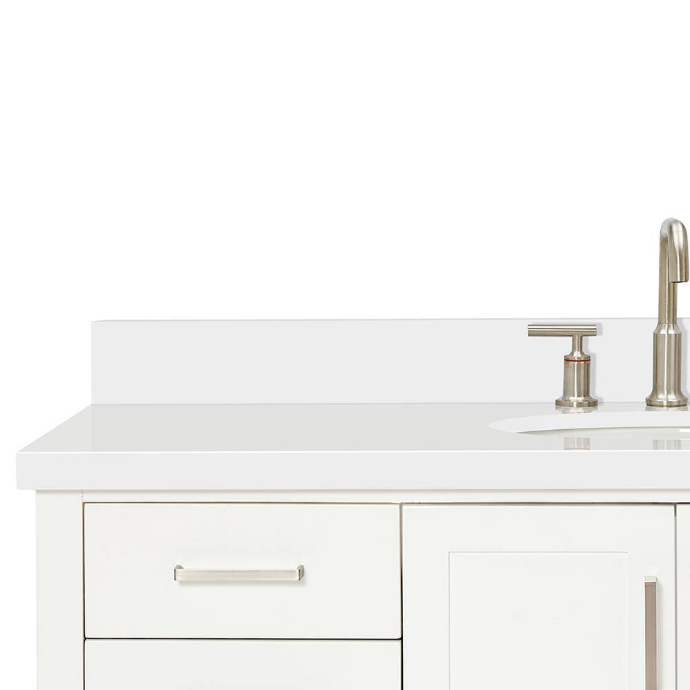 Magnolia 55" White Freestanding Single Bathroom Vanity Set
