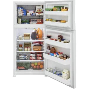 30 in. 20 cu. ft. Freestanding Top Freezer Refrigerator in White Energy Star, Garage Ready