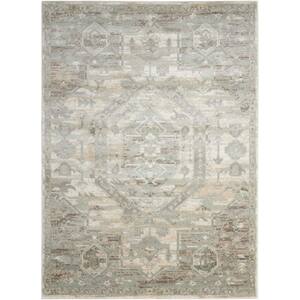 Euphoria Ivory 5 ft. x 7 ft. Persian Traditional Area Rug