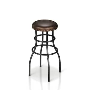 26 in. Casta Bronze Nail-head Trim Counter Height Stool