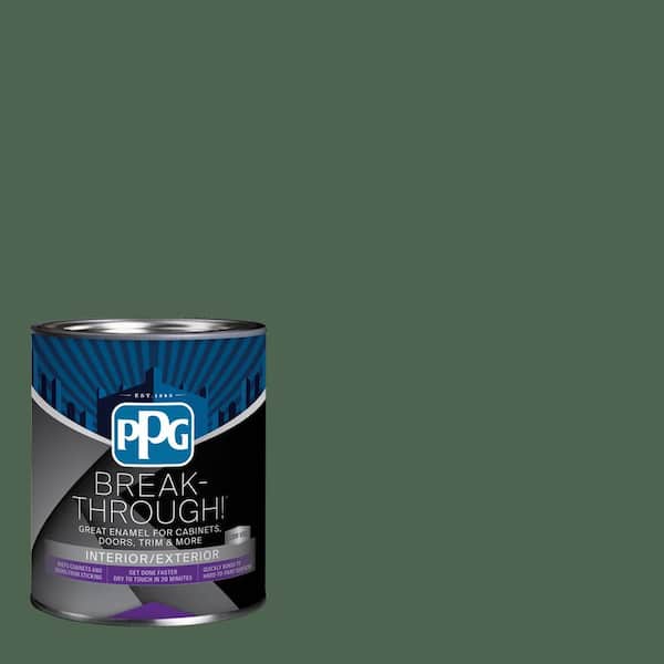 Break-Through! 1 qt. PPG13-31 Still Searching Semi-Gloss Door, Trim & Cabinet Paint