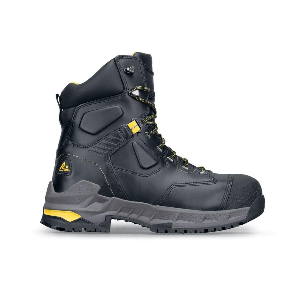 Ace Men's Redrock 8'' Work Boots - Composite Toe - Black Size 11.5