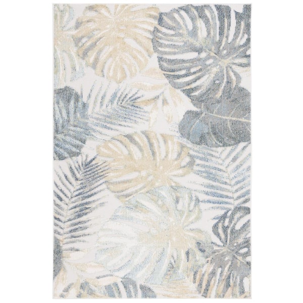 SAFAVIEH Sarasota Light Green/Ivory 5 ft. x 8 ft. Floral Area Rug