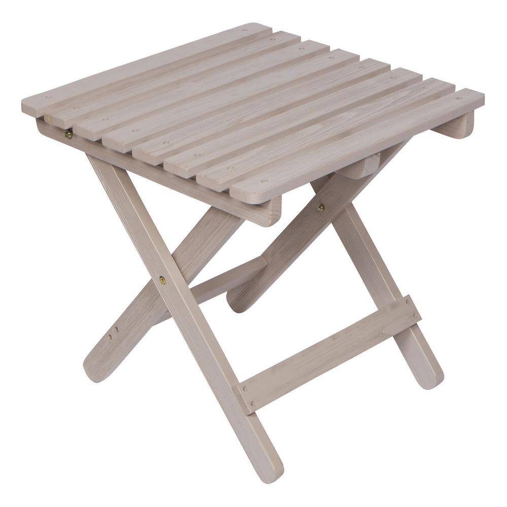 Sherwood Cedar Wood Folding Square Accent Table