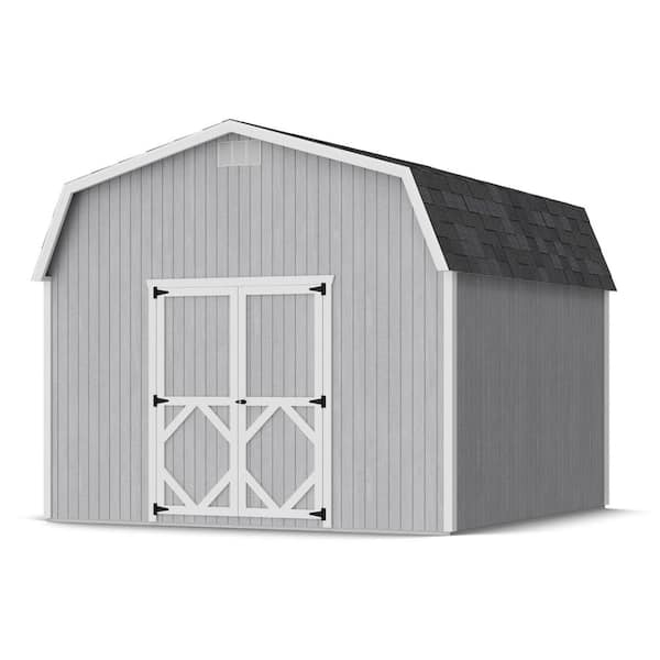 Classic Gambrel 12 ft. x 12 ft. Outdoor Wood Storage Shed Precut Kit with 6 ft. Sidewalls and Floor (144 sq. ft. )