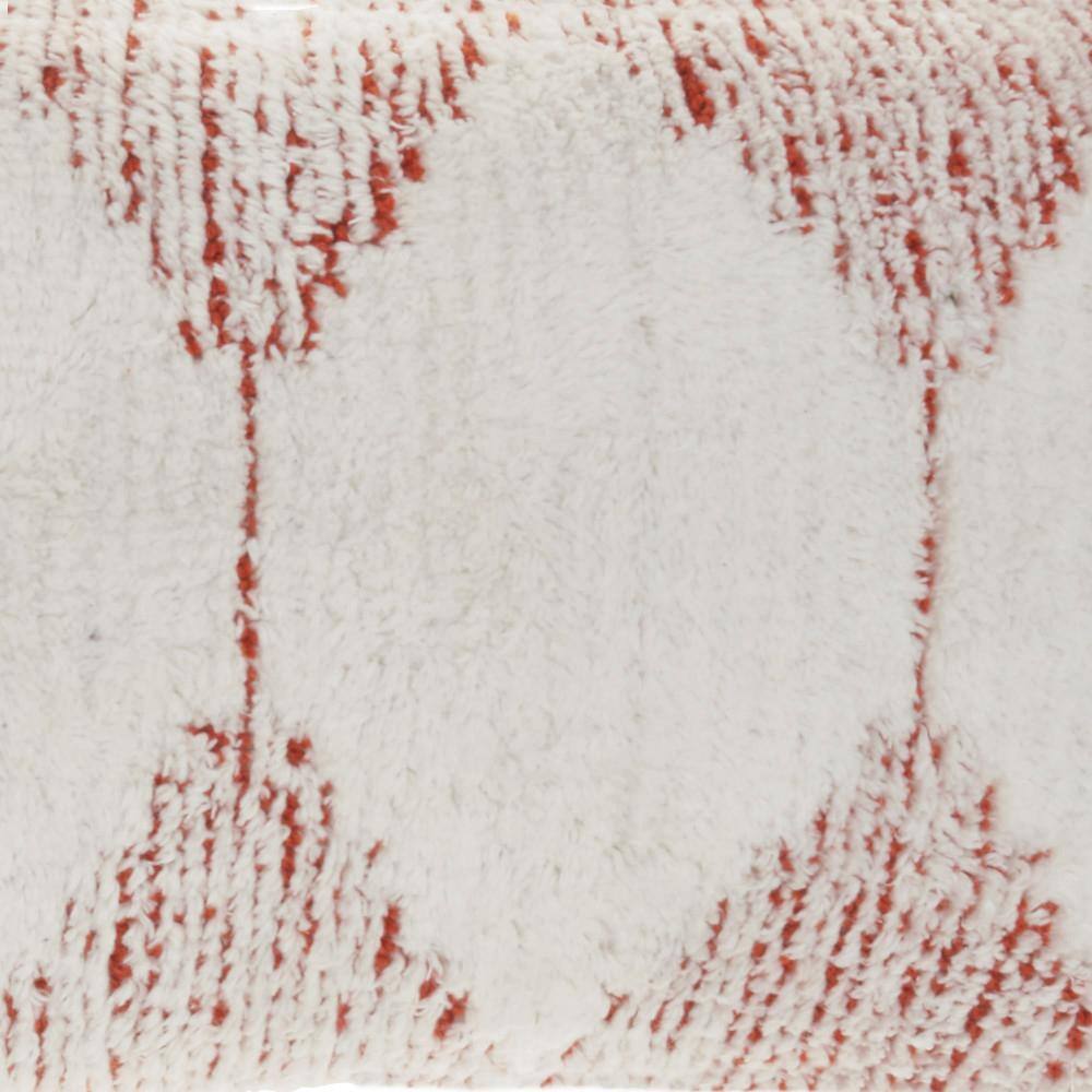 Nicole Curtis Rustic Rust Woven Cotton 12"x20" Lumbar Throw Pillow