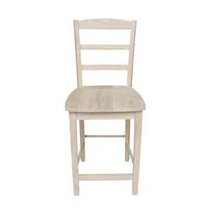 24 in. Madrid Counter Height Stool in Unfinished