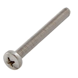 M5-0.8x45mm Stainless Steel Pan Head Phillips Drive Machine Screw 2-Pieces
