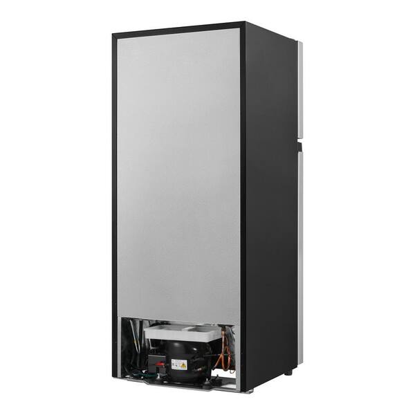 Vissani 4 5 Cu Ft 2 Door Mini Refrigerator In Platinum Steel With 