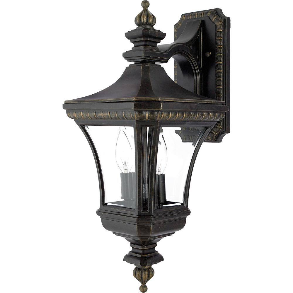 Quoizel Devon 1-Light Imperial Bronze Outdoor Wall Lantern Sconce ...