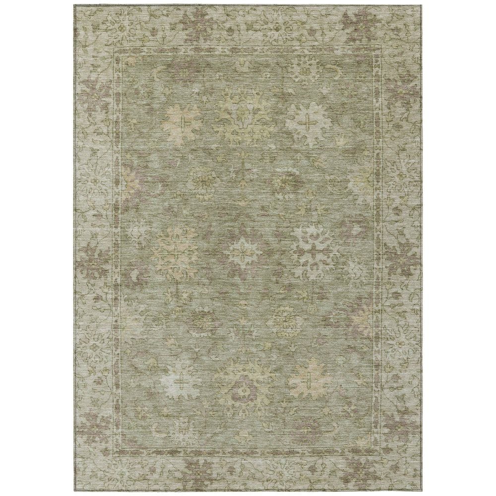 Chantille Machine Washable Indoor/Outdoor Abstract ACN2051 Sage 3 ft. x 5 ft. Area Rug price history on PriceWatchPro