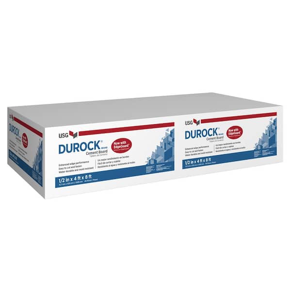 USG Durock Brand 1/2 in. x 4 ft. x 8 ft. Cement Board with 