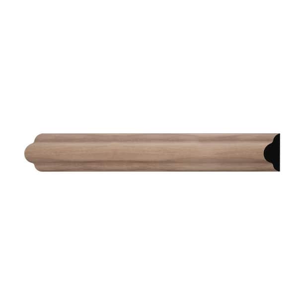 WM1215 0.56 in. D x 1.25 in. W x 6 in. L Wood (Walnut) Chair Rail Sample