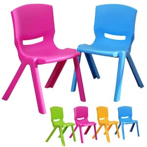 Lightweight Stackable ECO PP material 4-Chair Set for Playrooms, Preschool, Toddlers (Enlarge Size)