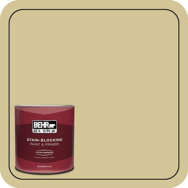 BEHR ULTRA 1 qt. #M310-4 Almondine Extra Durable Flat Interior Paint & Primer