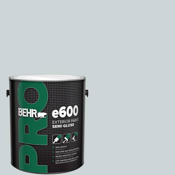 BEHR PRO 1 gal. #N470-1 Ash Blue Semi-Gloss Exterior Paint