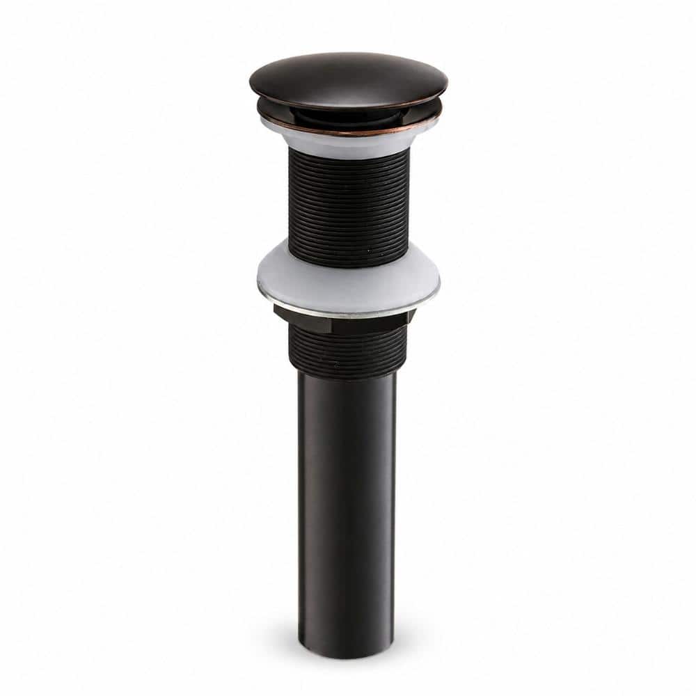 Stainless Steel Bathroom Sink Pop-Up Drain Without Overflow with Brass Cap in Oil Rubbed Bronze price history on PriceWatchPro