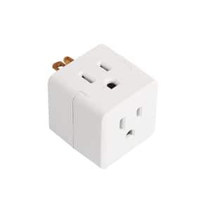 3-Outlet Grounded Cube Tap