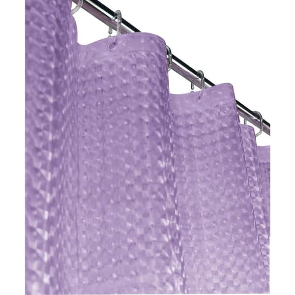Dainty Home Mirage 72 in. Lilac 3D Shower Curtain