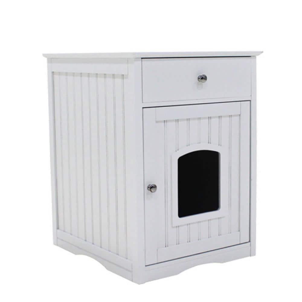 Cat Litter Box Enclosure Hidden Litter Box Furniture Cabinet Cat House Side