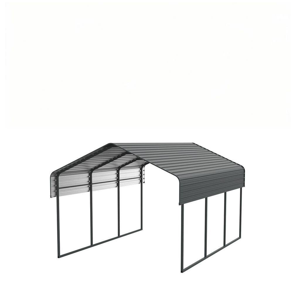 10 ft. x 15 ft. Outdoor Galvanized Steel Carport, Heavy Duty Metal Garage Canopy Car Tent Storage Shed for Car and Truck price history on PriceWatchPro