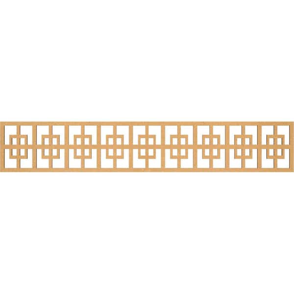 Ekena Millwork Cambridge Fretwork 0.25 in. D x 46.625 in. W x 8 in. L MDF Wood Panel Moulding