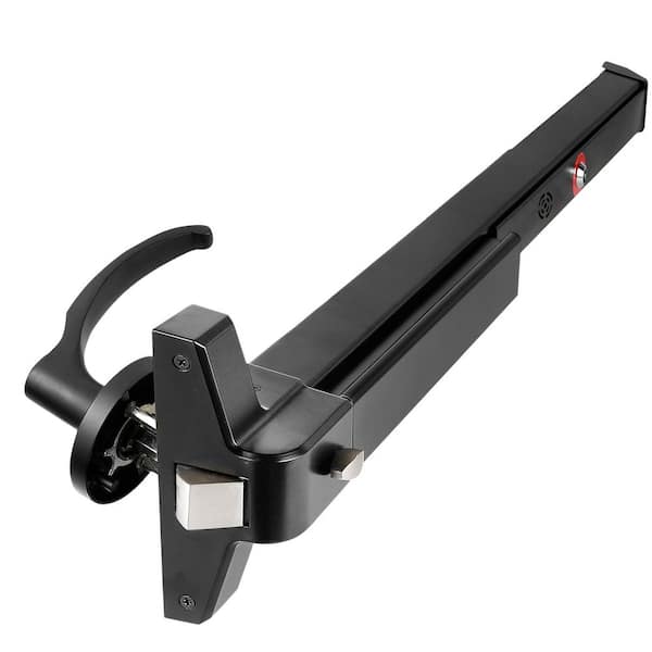 Alarm Panic Bar for Exit Doors 27.5-41 Stainless Steel Emergency Door Push Bar with Loud Siren and Lever Lock