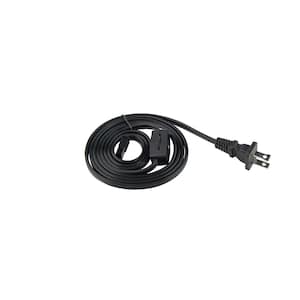 6 ft. Black Power Cord with Roll Switch for Line Voltage Puck Light