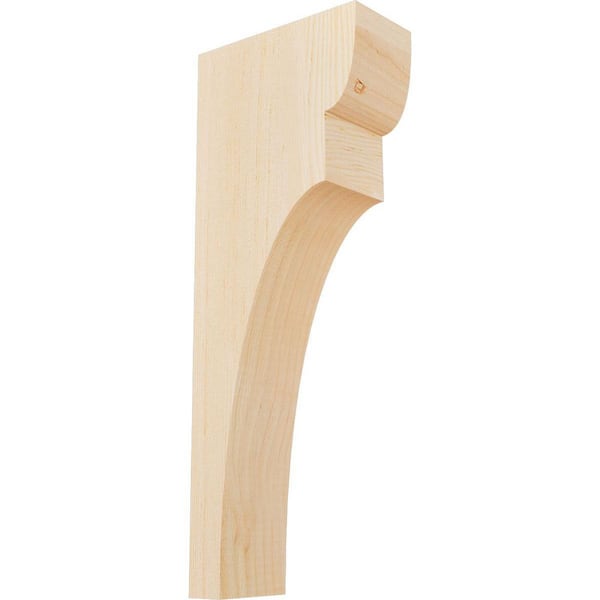 Ekena Millwork 3-1/2 in. x 8 in. x 20 in. Douglas Fir Yorktown Smooth Corbel