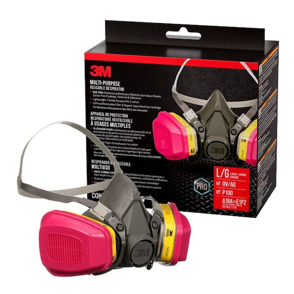 OV AG P100 Professional Multi-Purpose Respirator in Black with Drop Down