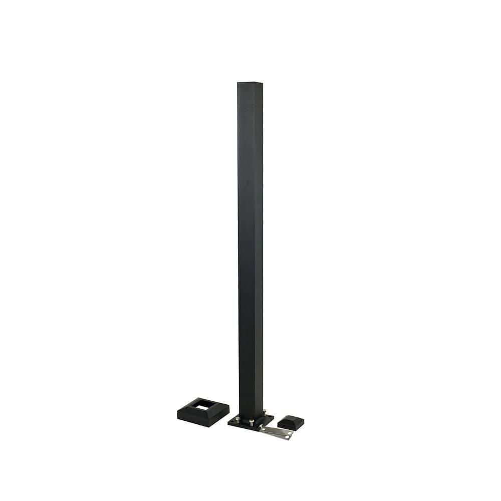 C10-C80 2 in. x 47 in. Post Kit (90 in. ) Stair 36 in. H Rail-Black Fine Texture with Aluminum Post Stair Railing Kit price history on PriceWatchPro