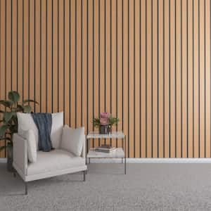 47 in. H x 3 in. W Slatwall Panels in Cherry 15-Pack