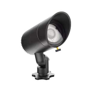 245 Interbeam Lumens Black Low-Voltage 12-Volt Intergraded LED Spotlight with IP66 Rating and 2700K Color Temp
