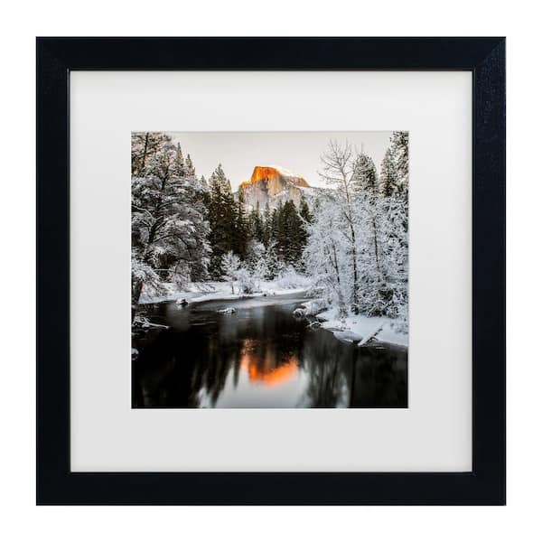 Trademark Fine Art David H Yang the Last Sunshine Matted Framed Photography Wall Art 13 in. x 13 in.