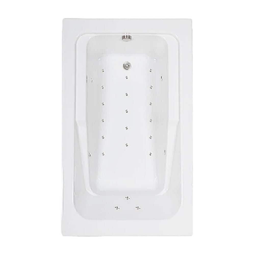 66 in. x 42 in. Acrylic Rectangular Alcove Air Bathtub with Reversible Drain in Biscuit price history on PriceWatchPro