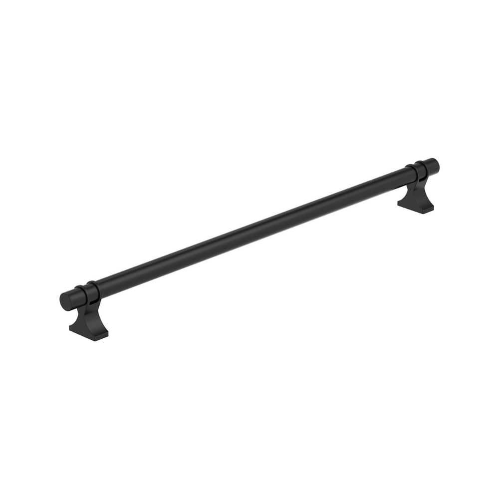 Davenport 12-5/8 inch (320mm) Center-to-Center Matte Black Bar Cabinet Pull price history on PriceWatchPro